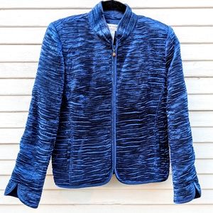 Crinkle satin jacket